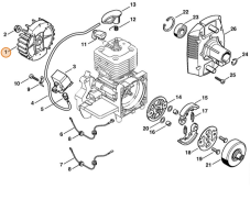 Zotrvačník pre krovinorez STIHL FS 400, FS 450, FS 480 - 4128 400 1200