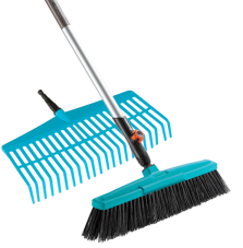 Rake and Broom + GARDENA Combisystem Handle 3081-30
