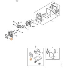 Tömítés STIHL FS 55 2-MIX, FS 38 2-MIX bozótvágóhoz / szegélyvágóhoz, 4140 129 0904
