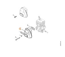 ND STIHL Tlmič výfuku pre krovinorez / vyžínač FS 50, FS 56, FS 70, 4144 140 0604, 4144 140 0600
