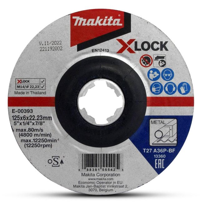Kotúč brúsny železo MAKITA XLOCK E-00393