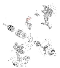 ND MAKITA Prepínač R/L, 419041-9