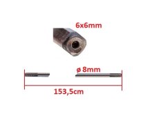 Drive shaft for Stihl FS 400, FS 450 brushcutters - 4128 711 3200