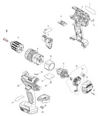 M6x22 csavar a MAKITA elektromos szerszámhoz 251468-5