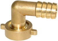 Spojka hadicová s kolenom 90° a prevlečnou maticou G 1" x 19mm (12d)