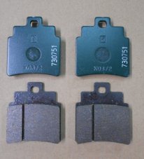Brake pads (4pcs set) for SYM Cruisym 125, Joymax 125, GTS, Joymax Z.