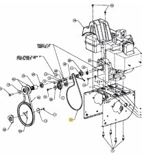 Drive V-belt for MTD snow blowers, 754-04088