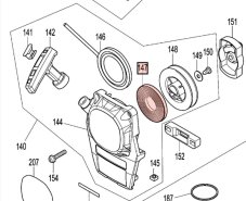 ND MAKITA / DOLMAR Starter spring EM3400U, MS34U, JL03007282 (70d)