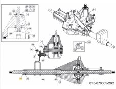 ND MTD Tömítőgyűrű sebességváltóhoz 750x1.00x.125 kerti traktorhoz, 721-0338