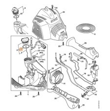 ND STIHL Krúžok tesniaci uzáveru nádrže 35x3mm pre krovinorez / vyvetvovaciu pílu / fukar, 9645 951 3890