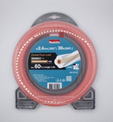 Profesionálna žacia struna MAKITA štvorlístok s jadrom 2,4 mm, 30 m - 1917V1-6