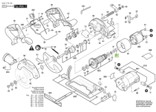 Puzdro pre okružnú pílu BOSCH GKS 165, GKS 190, GKS 600, GSA 120, 1 619 P06 227