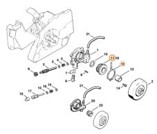 Závitovka pre reťazovú pílu STIHL MS 261, MS 260, 026, 1121 640 7111