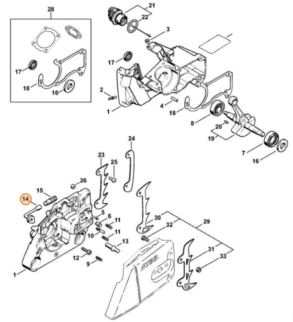 Olajcső STIHL láncfűrészhez MS 260, MS 440, MS 360, 11226479400