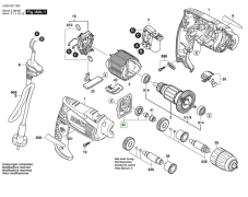 Bearing housing for BOSCH PSB 500 RE drill, 2 609 005 549