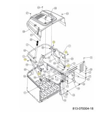 Fűgyűjtő rögzítő csap kerti traktorhoz MTD, 711-04138