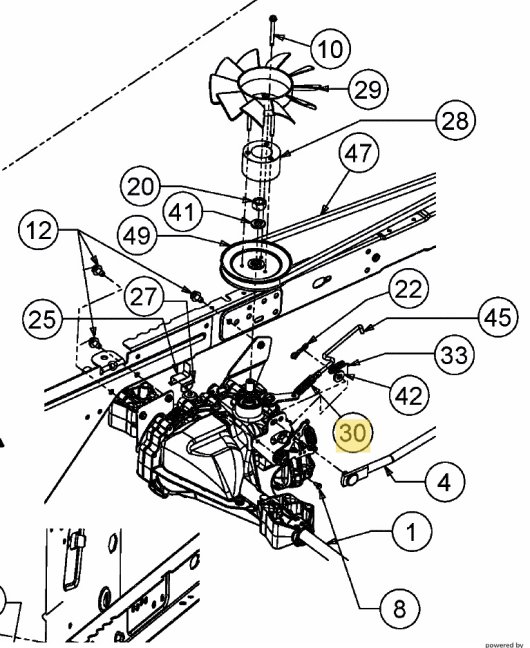 ND MTD Pružina prevodvky, 732-0209