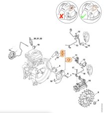 Zapaľovanie pre krovinorez STIHL FS 460, 4147 400 4718