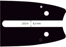 GUIDE BAR 35cm, 3/8" 1.3mm 50 links, 26-06006