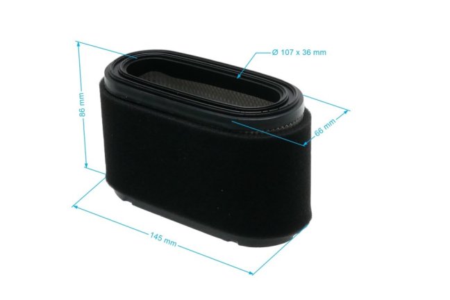 Air filter for Alpina / Mountfield / CastelGarden engines, STIGA ST 350 – 7050 – TRE352 (352 cc), 118551406/0