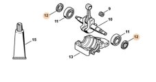 ND STIHL Gufero / simeing 17x30x4.4 pre reťazovú pílu MS 290,MS 390,9639 010 1743