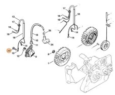 Skrutka IS-M5×20-10.9 pre reťazovú pílu / rosič STIHL, 9022 341 1019