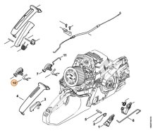 Náhradná pružina kontaktu stop vypínača pre STIHL MS 261, MS 271, MS 291 - 1141 442 1620