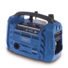 Bezolejový kompresor aku 20V, 230V, 12V Scheppach Air Force 6, 5906159901