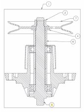Hriadeľ unášača noža, dlhší pre záhradný traktor MTD 738-1128
