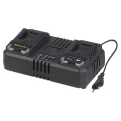 Riwall PRO RAC 420 TWIN dvojitá rýchlonabíjačka pre aku batérie 20 V (4,5 A) - RACC00141