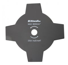 Žací nôž RIWALL 4-zub 255mm x 25,4mm, RACC00027
