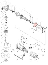 MAKITA GA4530R, GA5030R doska odklonu vzduchu (usmerňovač) - 450796-7
