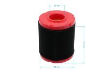 Air filter 109 mm × 89 mm × 38 mm for ZONGSHEN XP620, MTD, CUB CADET 547 cc engines, 100064683, 737-05066