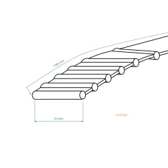 OZUBENÝ REMEŇ POHONU NOŽOV AGS, CEDRUS, OLEOMAC, SECO 1760mm