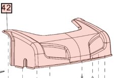 ND MAKITA / DOLMAR Első burkolat fűnyíróhoz, 671659001 (S7)