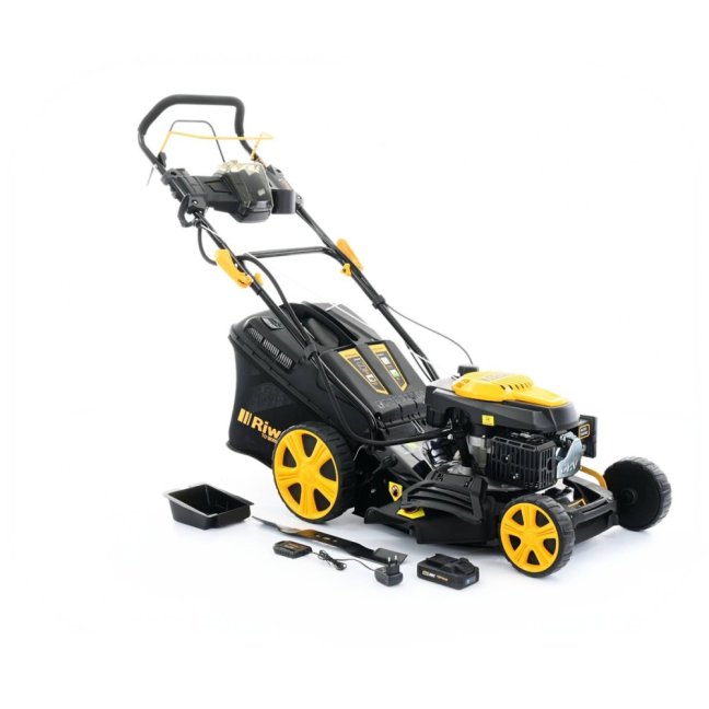 Benzínová kosačka RIWALL RPM 4735 E, olej zdarma