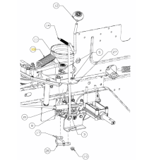 Pružina napínacej kladky pojazdu pre záhradný traktor ND MTD, RIWALL 732-04517