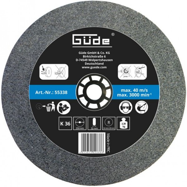 Brúsny kotúč 250x32x32 mm K60, GUDE 55339