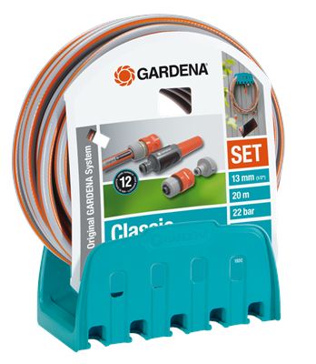 Nástenný držiak na hadicu s hadicou GARDENA, 20m, 18005-20