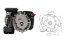 Engine Zongshen XP200A with a power of 6.5 HP and a displacement of 196 cc, vertical shaft.
