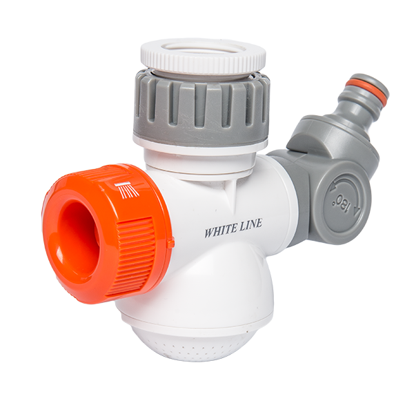 3-funkčný konektor/adaptér na kohútik so sprchou Bradas WL-3140