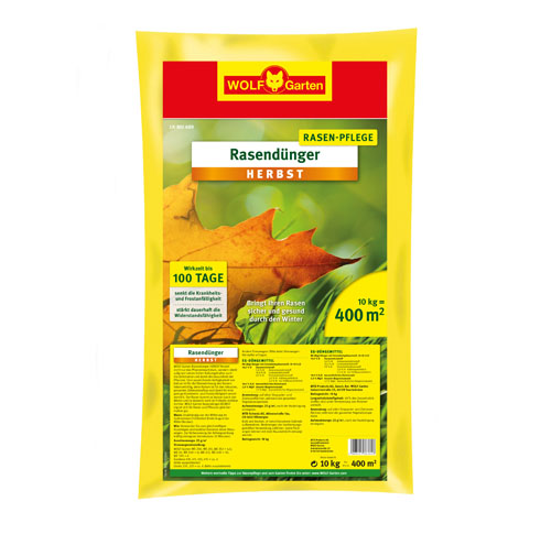 Jesenné hnojivo Wolf-Garten LK-MU 400, 400m2 / 10kg