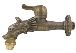 Drak RR 1/2“ mosadzný s pákou G1/2" s Ms redukciou 3/8"x3/4"