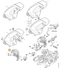 ND STIHL Vedenie vzduchu pre reťazovú pílu MS 261, MS 271, MS 291, 1141 087 3004