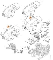 ND STIHL Vložka krytu pre reťazovú pílu MS 261, MS 362, MS 462, 1140 140 9200