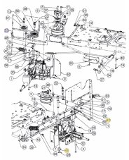 Puzdro hriadeľa napínacej kladky kosenia pre záhradný traktor MTD, 741-0591