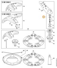 ND STIHL Prevodovka pre krovinorez FS 55 2-mix, FS 56 /4144/ 4144 640 0100 (40e)