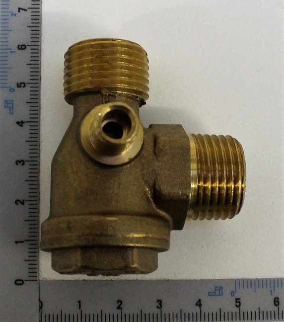 Check valve G1/2” x G1/2” x G1/8” for compressor SCHEPPACH HC 51, 5906116028