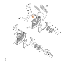ND STIHL Puzdro pre reťazovú pílu MS 271, MS 291, MS 280, MS 270, 1133 791 7201