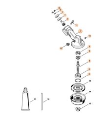 ND STIHL Prevodovka pre krovinorez FS 89, FS 111, FS 120, FS 240, 4180 640 0114
